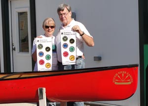 Edwina wins 
      Quest Grand Prize, a Souris River Canoe