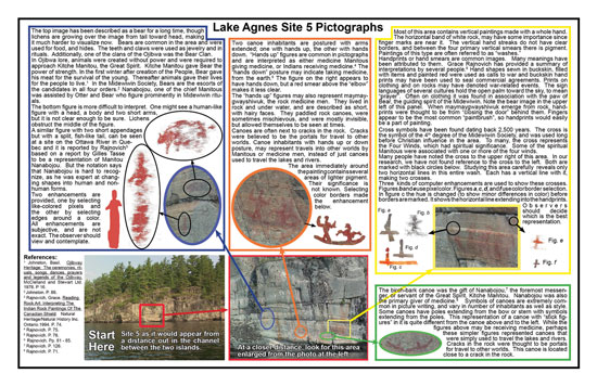 Inside of Lake Agnes Site 5 Bulletin